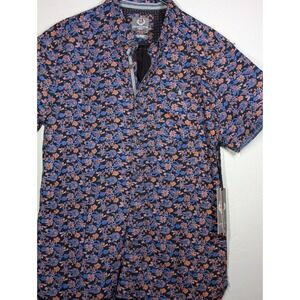 Stitches‎ & Rivets Shirt Mens Medium Button Down Short Sleeve Floral  NWT